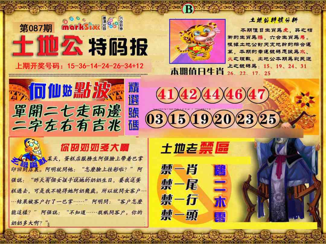 087期土地公特码报B[图]