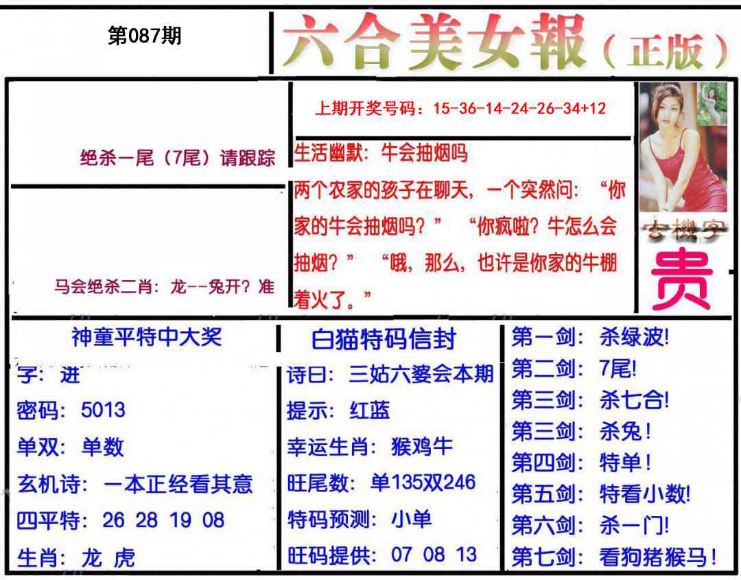 087期美女报[图]