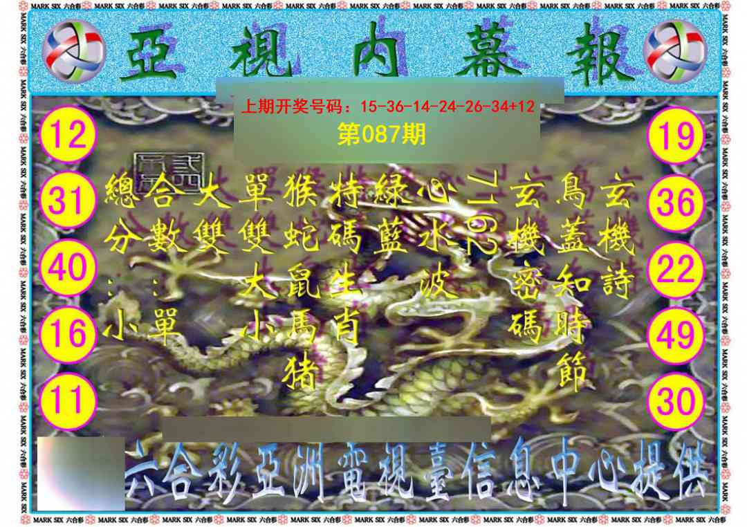 087期亚视内幕报[图]